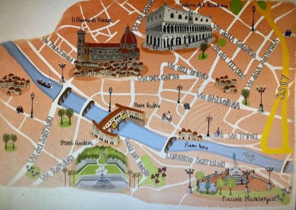 * * * * * Casa Vista Boboli Nel Cuore Di Firenze ภายนอก รูปภาพ